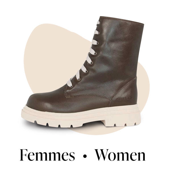 Martino propose des chaussures, des mocassins et des bottes de grande qualité pour femmes. Faites de cuir véritable, chaque paire est confectionnée à la main par des artisans de talents dans la ville de Québec.